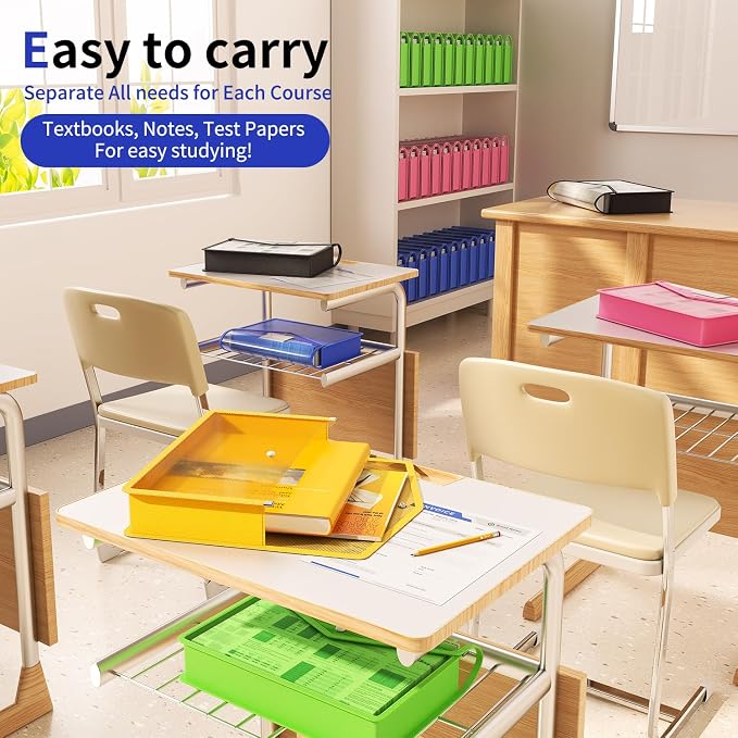 2 Pack Plastic Expanding File Folder, Transparent envelopes - Image 5