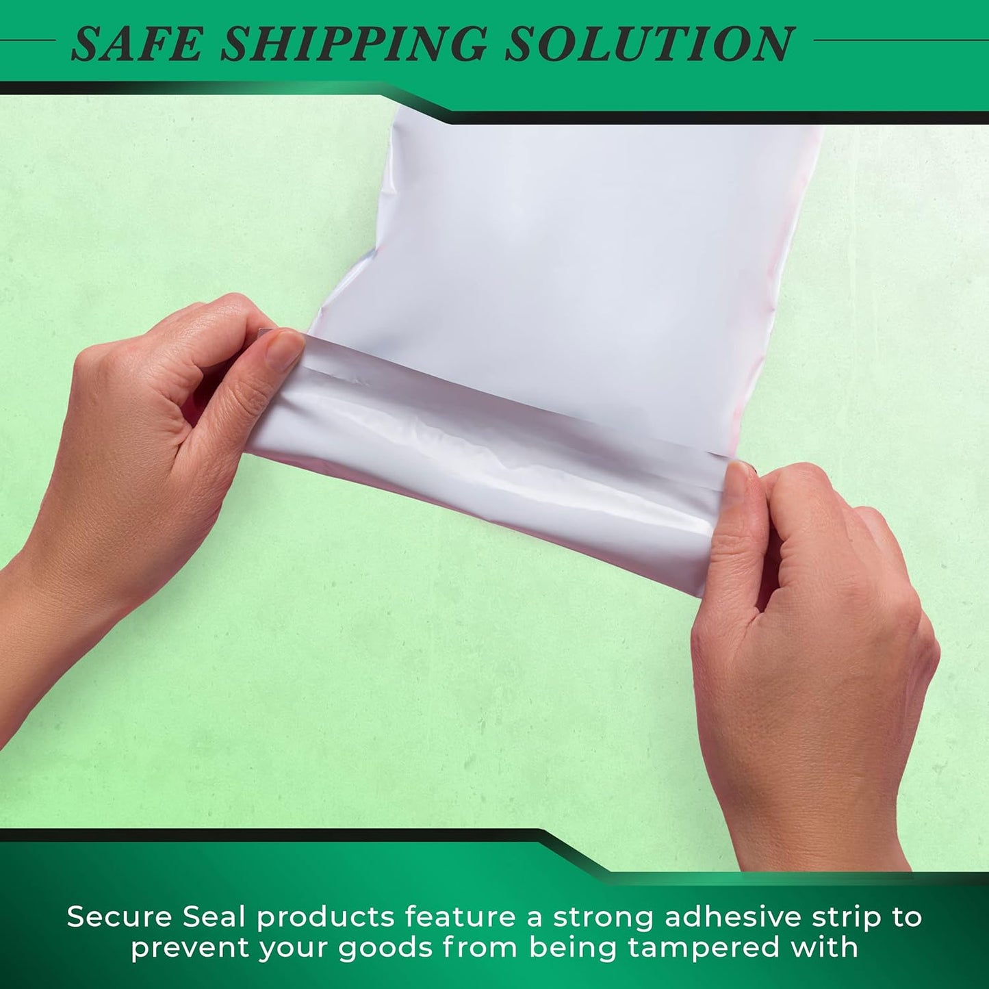 1000 Pack Secure Seal White Poly Mailers Shipping Bags - Safe Shipping with 6x9 Mailers Poly Bags - E-Commerce Poly Bags for Shipping - Self Sealing 2 Mil Poly Shipping Envelopes
