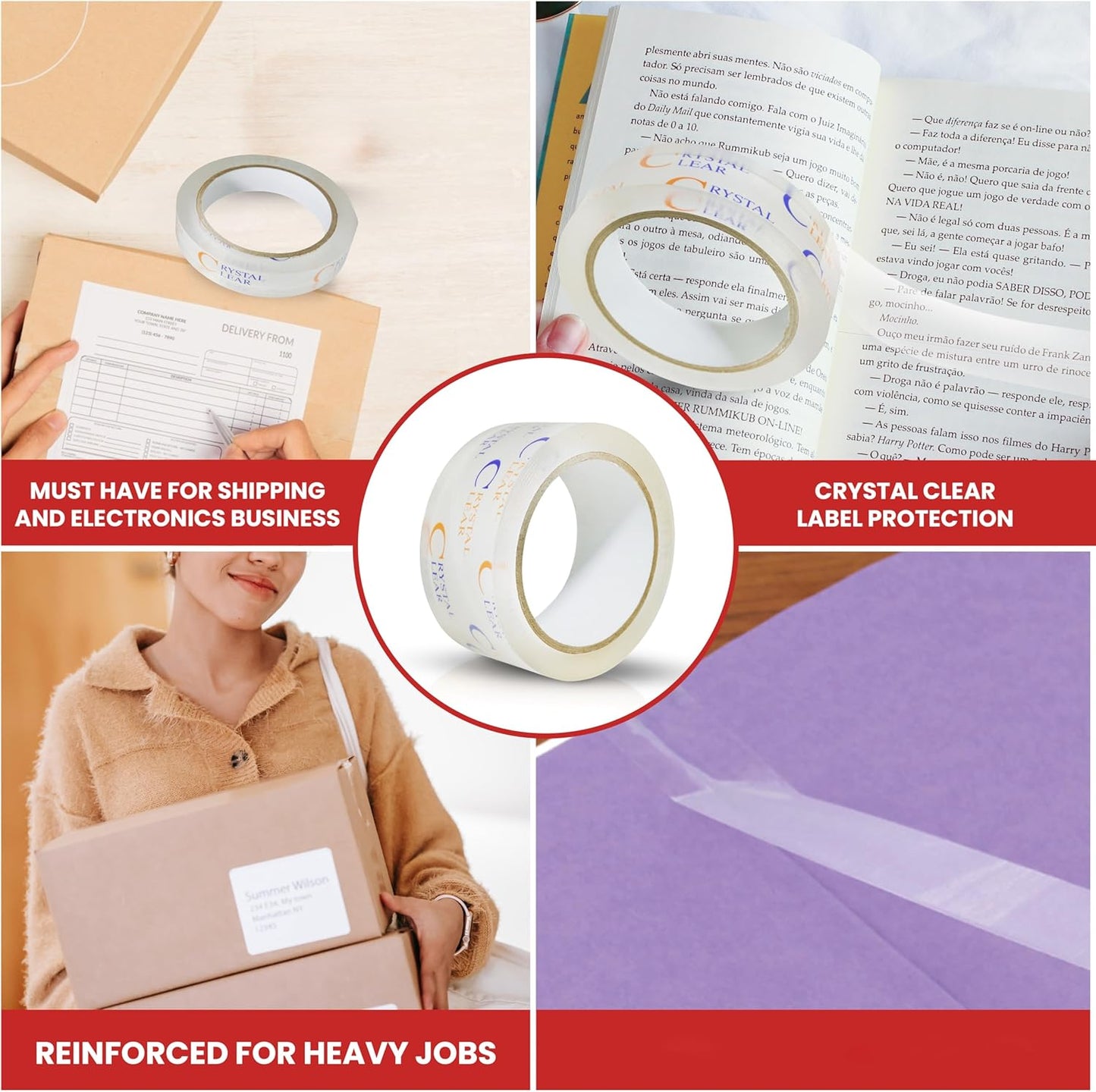 GGR Supplies T.R.U. LP-20CC Book Repair Crystal Clear Label Protection Tape: 1 in. x 72 yds. (Pack of 1)