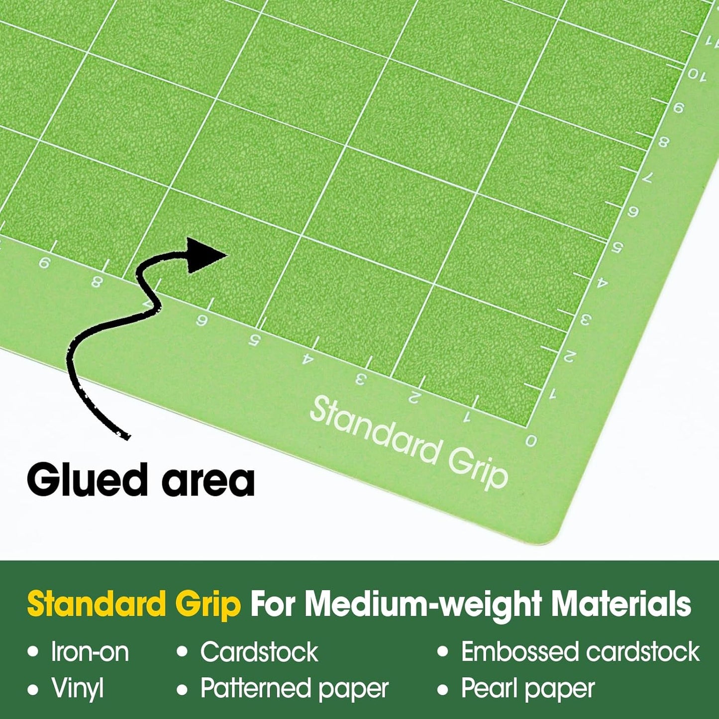 24 Pcs Cutting Mat Bulk, 12x12 Inch Standard Grip Cutting Mats for Crafts, Compatible with Cricut Maker 3/Maker 4/Maker/Explore One/Air/Air 2, Adhesive Sticky Durable Cutting Mats Accessories