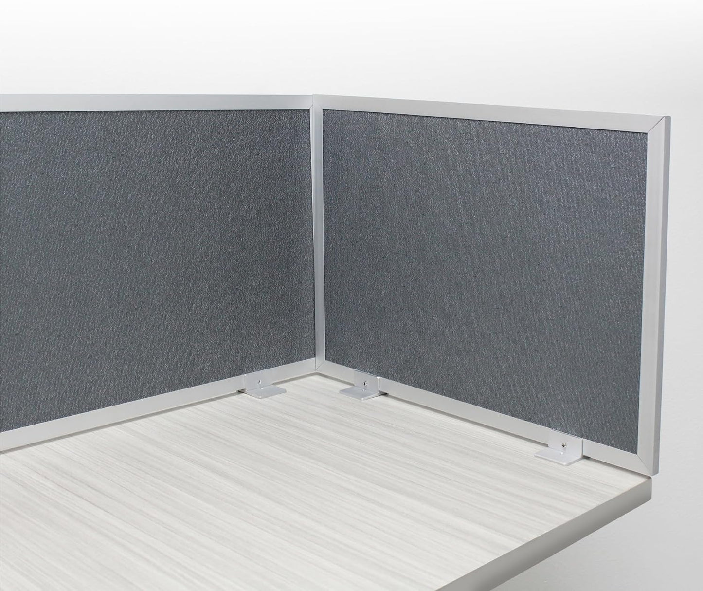 OBEX Acoustic Mounted Screen Privacy Panel Table Top Separator, Sound Blocking Desk Divider (Graphite, 24" X 72")