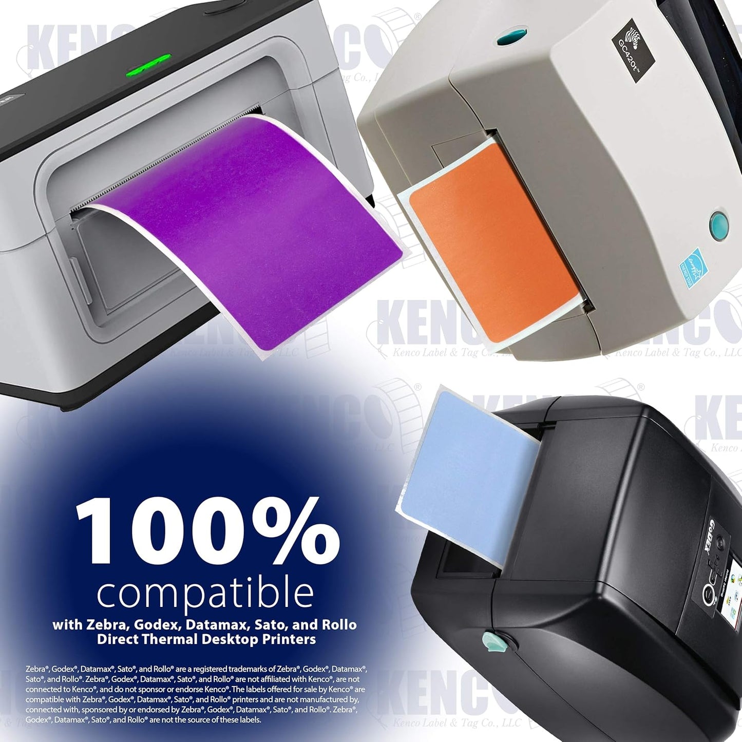 4" X 6" Direct Thermal Perforated Stickers Labels for Shipping Labels, Inventory, and Color Coding - Compatible with Zebra, Rollo, Godex and More (White, 48 Rolls)