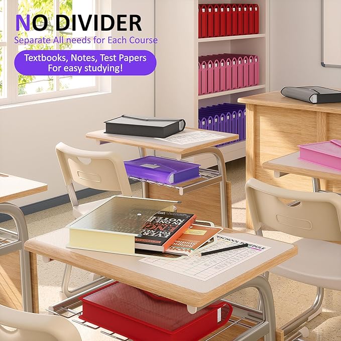 ThinkTex Plastic Expanding File Folder, Transparent Envelopes - Image 5
