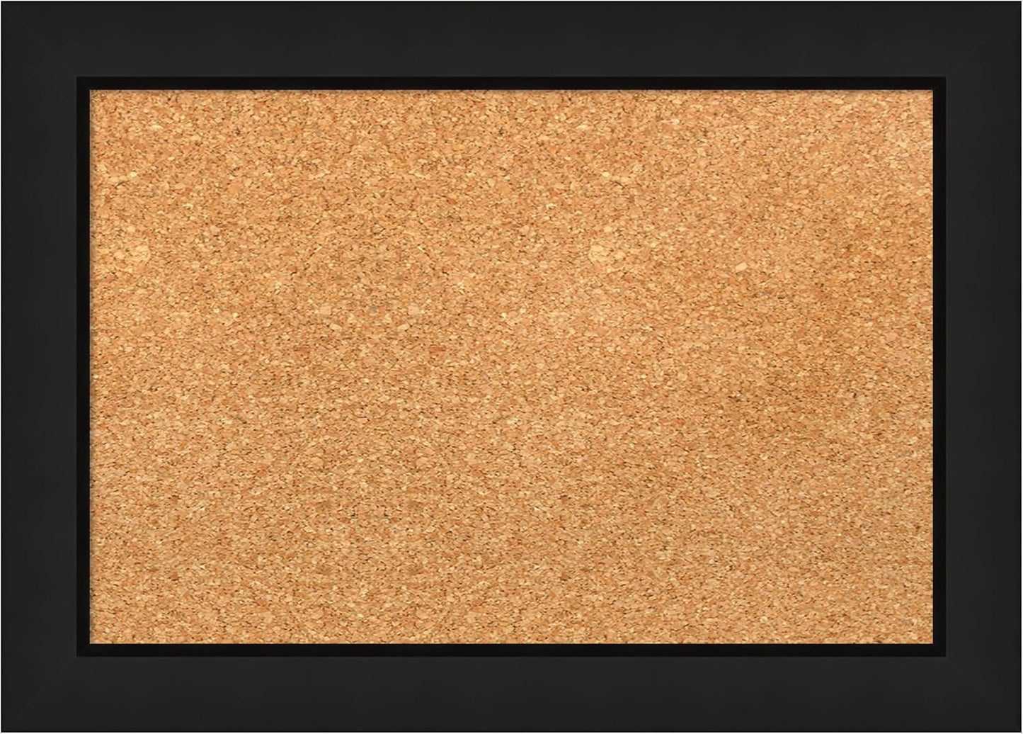 Amanti Art Natural Cork Board for Wall, 15x21 Vision Board with Black Wood Frame, Small Corkboard Office Decor for Home Organization, Casual Corkboard Pinboard to Display Items for Home Organization
