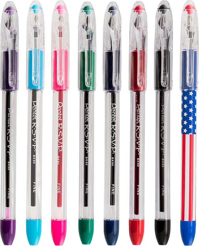 Pentel RSVP Ballpoint Pen, Fine Line - Image 4