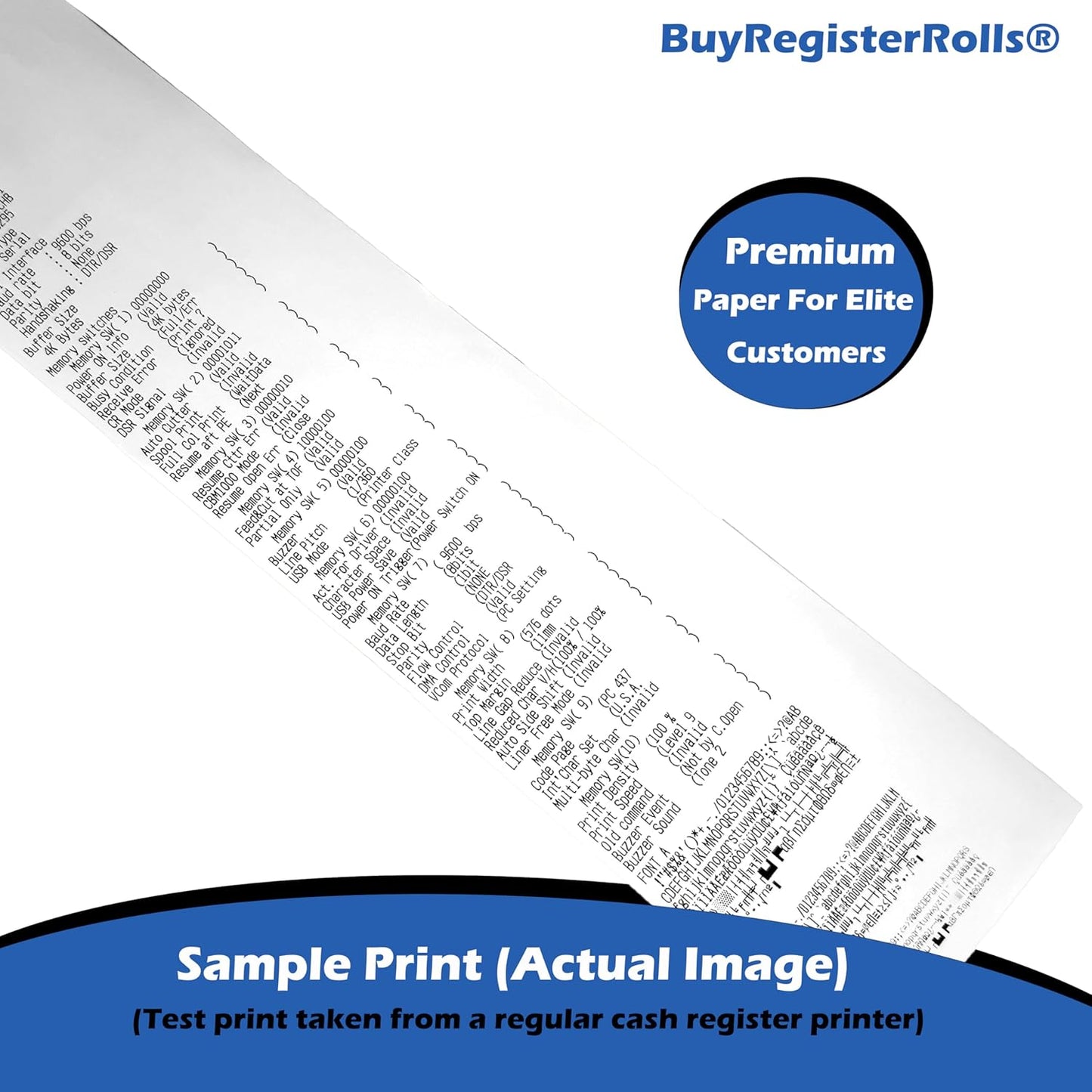 60 GSM Heavy Thermal Paper 3 1/8 x 230' thermal receipt paper (50 rolls - 60 GSM) Fits All POS Cash Registers Printers Clover Square Stations, Star Micronics SCP700, TSP100