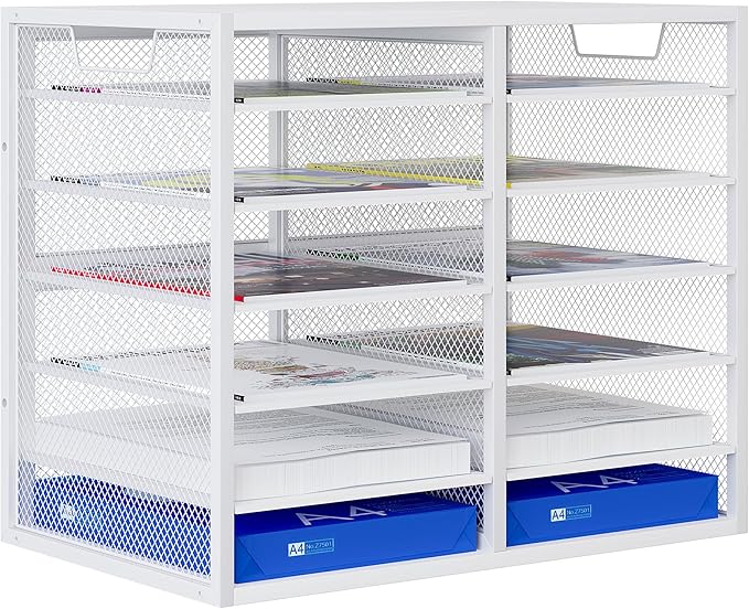 Mail Sorter for Desk, Countertop Literature Organizer, Student Mailbox for by PAG-Mass