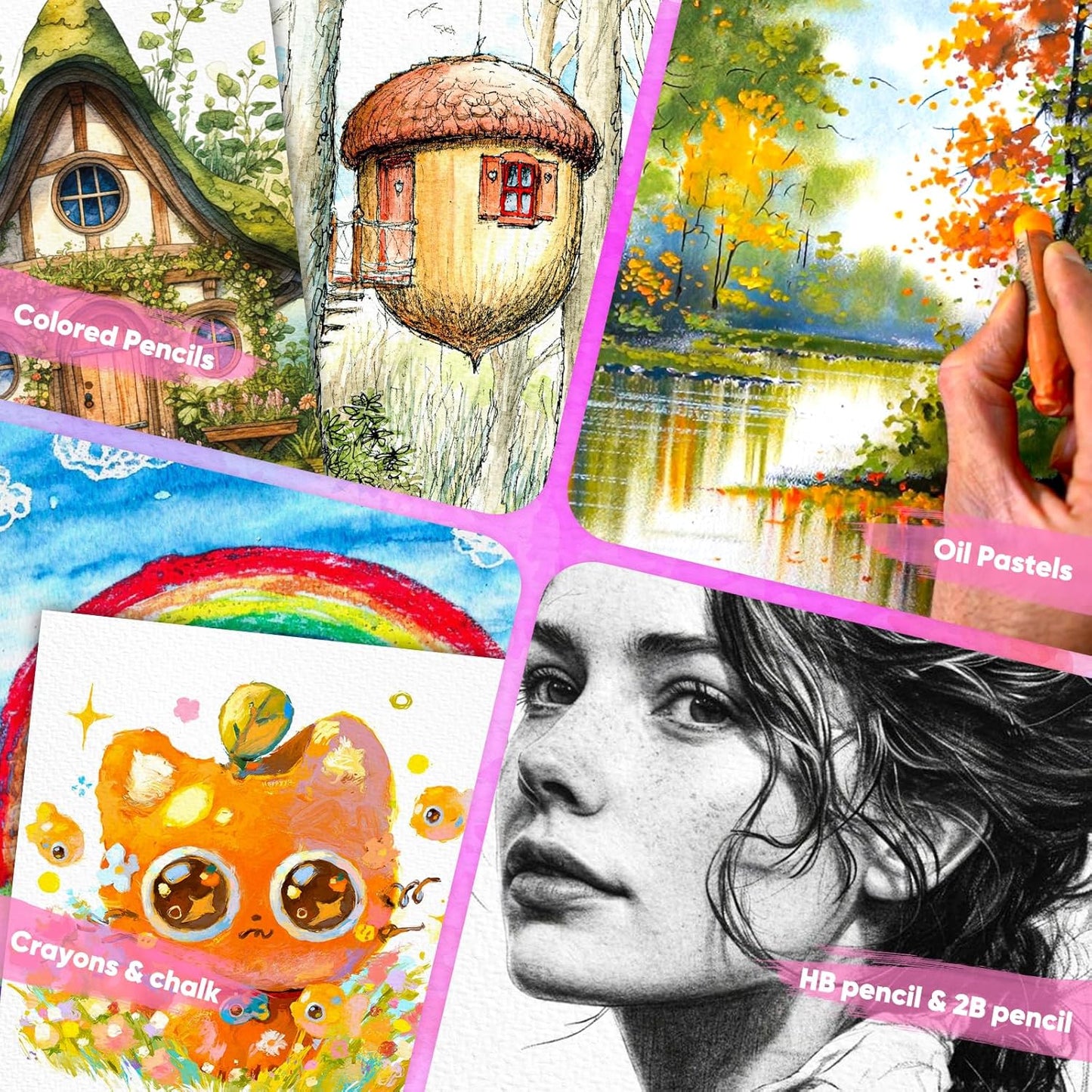 9" x 12" Sketch Paper, Art Paper Bulk, 65 Sheets (68lb/100gsm) Drawing Paper, Acid Free Artist Painting Writing Sketching, School Easel Art Supplies for Kids Teens Students Adults Beginners
