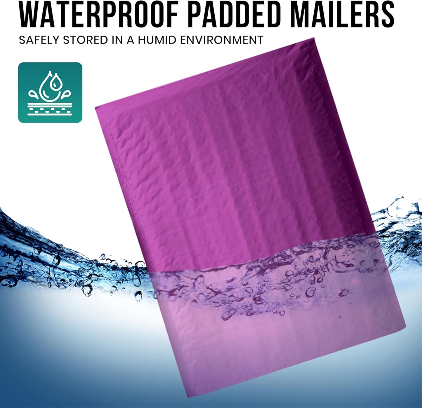 Levex - #000 4" x 8" [10 Pack] Purple Poly Bubble Mailers, Padded Envelope Mailers, Packing Envelope & Mailing Bags for Shipping