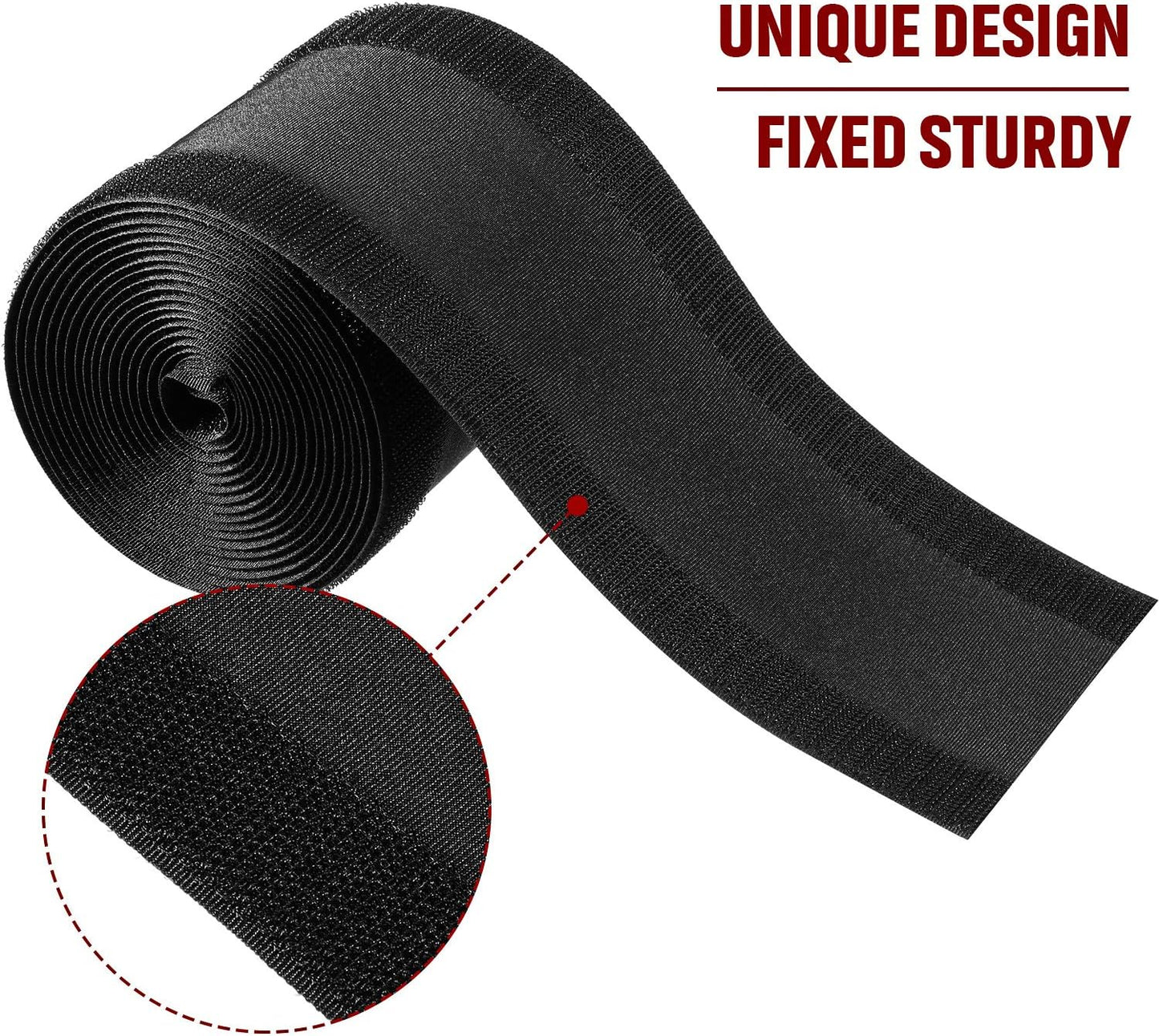 WILLBOND Carpet Cord Cover Cable Grip Floor Cover Cable Protector Management Only for Commercial Office Carpet(Black,9.84 ft)