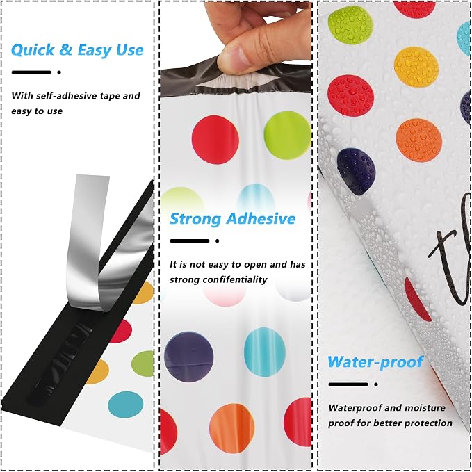 Thank You Poly Mailer 10x13 Inch 25 Pcs, Waterproof and Tear-Resistant Shipping - Image 3