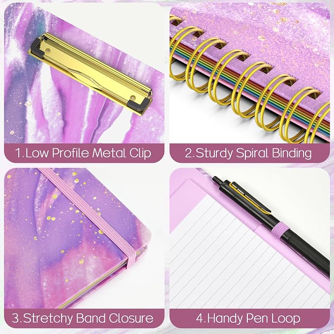 Sooez Clipboard Folio with Refillable Notepad, Folder with 10 Storage Pockets - Image 6