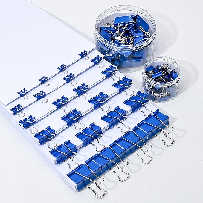 Temiary 40 Pcs Binder Clips, 0.75 Inch Mini Metal Binder Paper Clip - Image 5