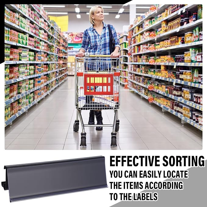 Kathfly 50 Pcs Wire Shelf Label Holders Compatible - Image 5