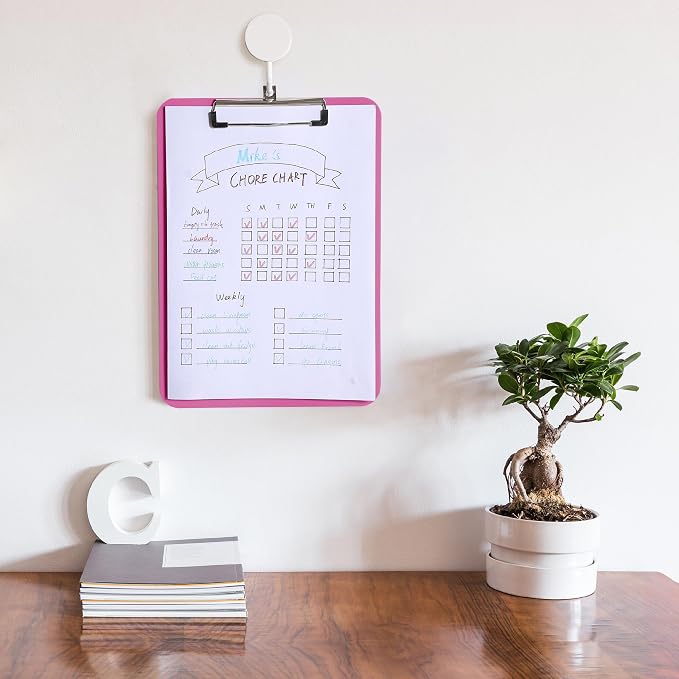 Mr. Pen- Plastic Clipboard, 12.5" x 9", 2 Pack, Hot Pink Clipboard Plastic | - Image 5