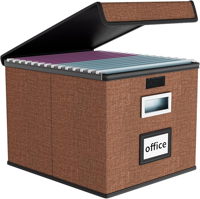 Upgrade Portable File Organizer Box by Huolewa