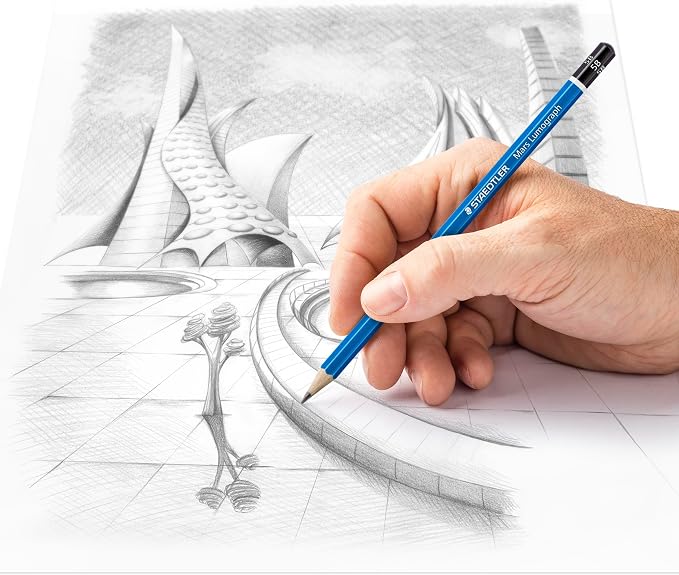 STAEDTLER Mars Lumograph 5B Graphite Art Drawing Pencil, 6 Pencils - Image 3
