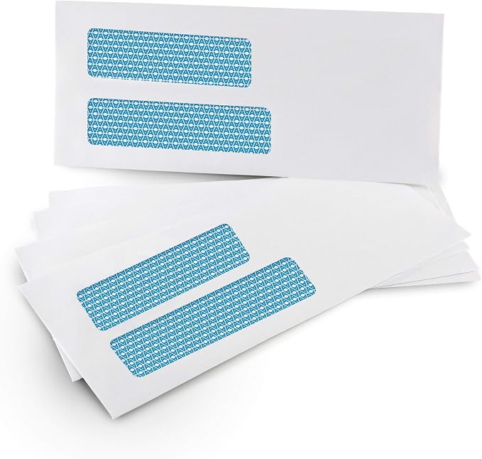 Aimoh 500#9 Double Window SELF Seal Security Envelopes - Image 3