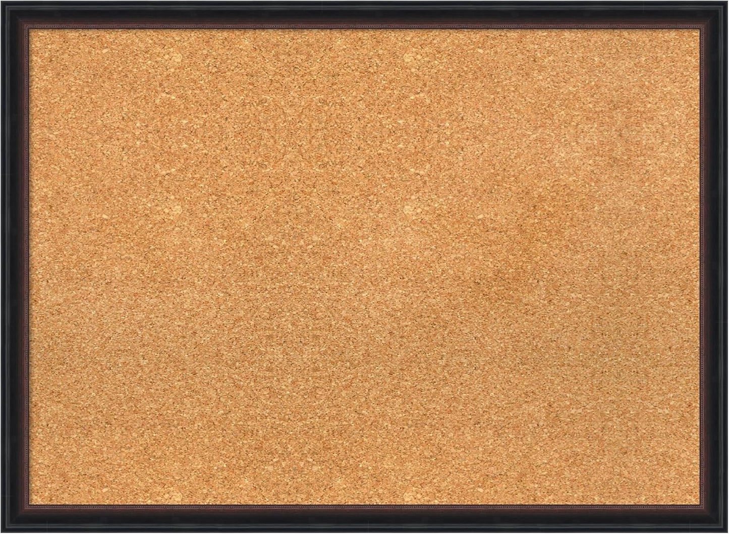 Amanti Art Natural Cork Board for Wall, 22x30 Vision Board with Black Wood Frame, Medium Corkboard Office Decor for Home Organization, Casual Corkboard Pinboard to display items for home organization