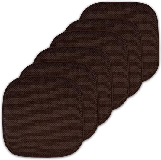 Sweet Home Collection Cushion Memory Foam Chair Pads Honeycomb Nonslip Back by SweetHomeCollection