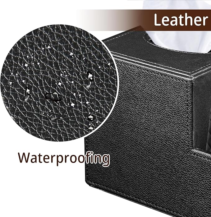PU Leather Square Tissue Box Cover - Image 5