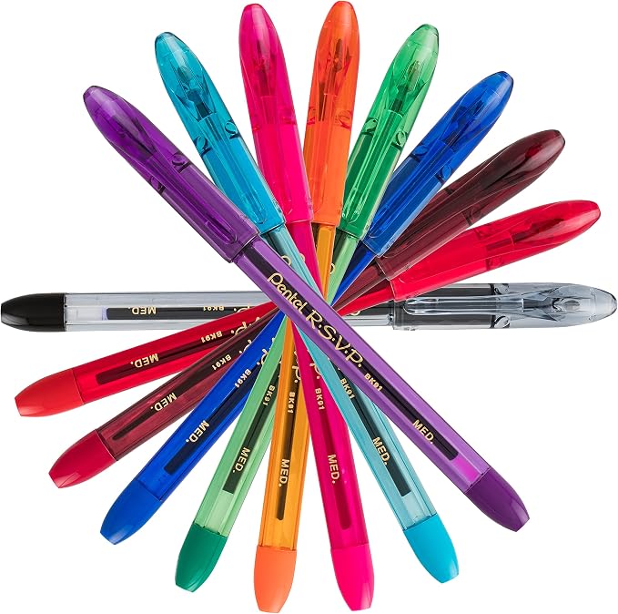 Pentel R.S.V.P. Ballpoint Pen, Medium Point, 8 Pack - Image 2