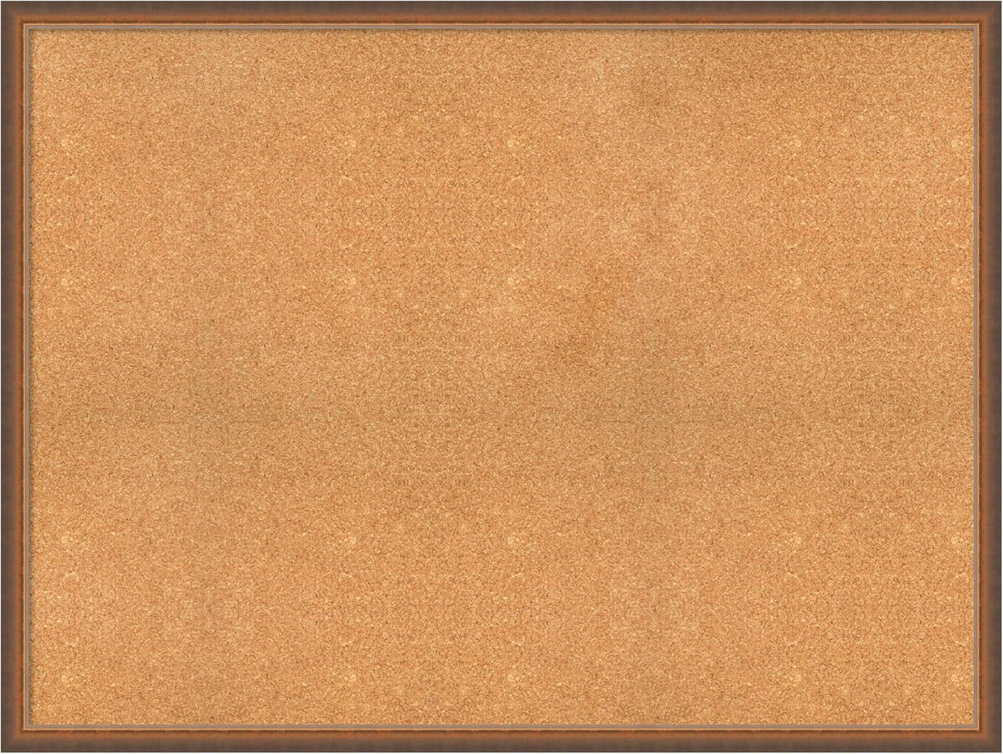 Amanti Art Natural Cork Board for Wall, 36x48 Vision Board with Bronze Frame, Oversize Corkboard Office Decor for Home Organization, Modern Corkboard Pinboard to Display Items for Home Organization