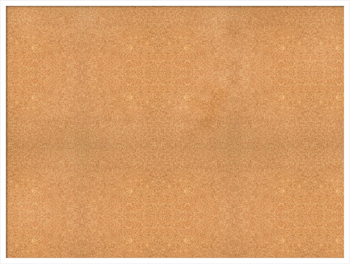 Amanti Art Natural Cork Board for Wall, 37x49 Vision Board with White Frame, Oversize Corkboard Office Decor for Home Organization, Modern Corkboard Pinboard to Display Items for Home Organization in