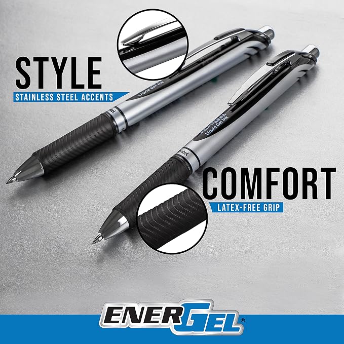 Pentel EnerGel RTX Retractable Liquid Gel Pen, Happiness Hue - Image 4