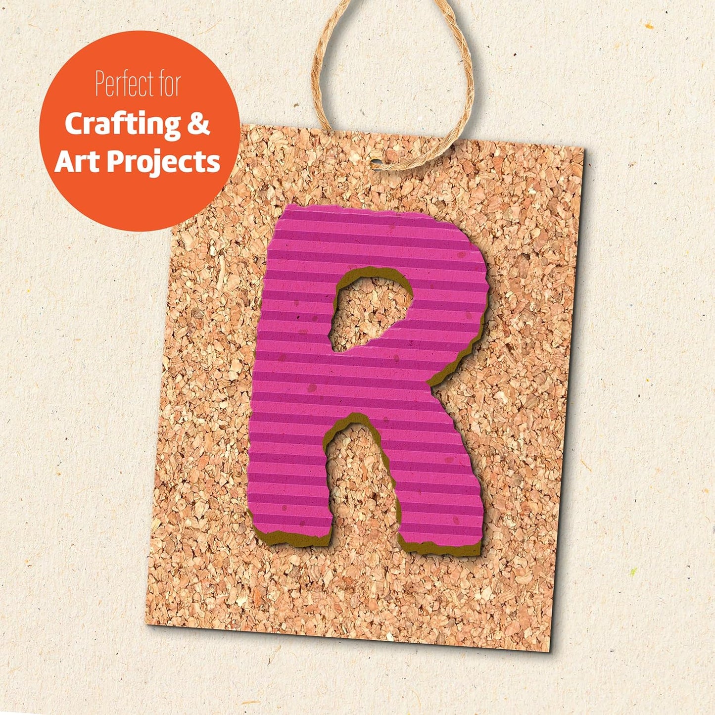 Flipside Products Cork Roll 4' x 8' x 3MM - DIY Bulletin Board, Wall Accent, Décor, Soundproofing, Cork Board Roll, Push Pin Display, Home, School, Office - Environmentally Friendly, Self-Healing