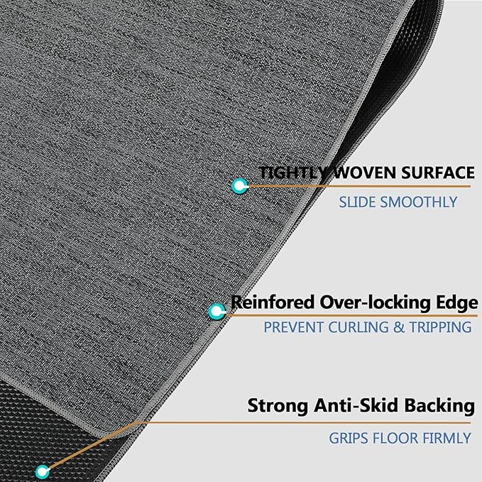 Chair Mat for Hardwood & Tile Floor, Anti Slip, Floor Protector for Home Office - Image 3