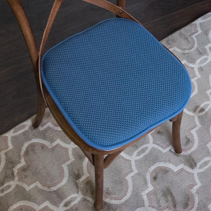 Sweet Home Collection Cushion Memory Foam Chair Pads Honeycomb Nonslip Back - Image 5