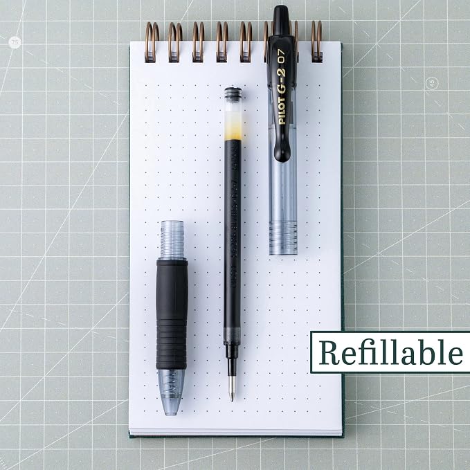 Pilot G2 Pens, Premium Refillable And Retractable Gel Ink Pens Fine Point 0.7mm - Image 3