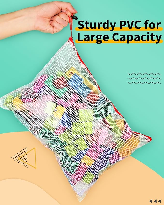 Smarpau A4/Letter Size Zipper Pouch, 24 Pack 12 Colors 13.3" x 9.4" Plastic - Image 3