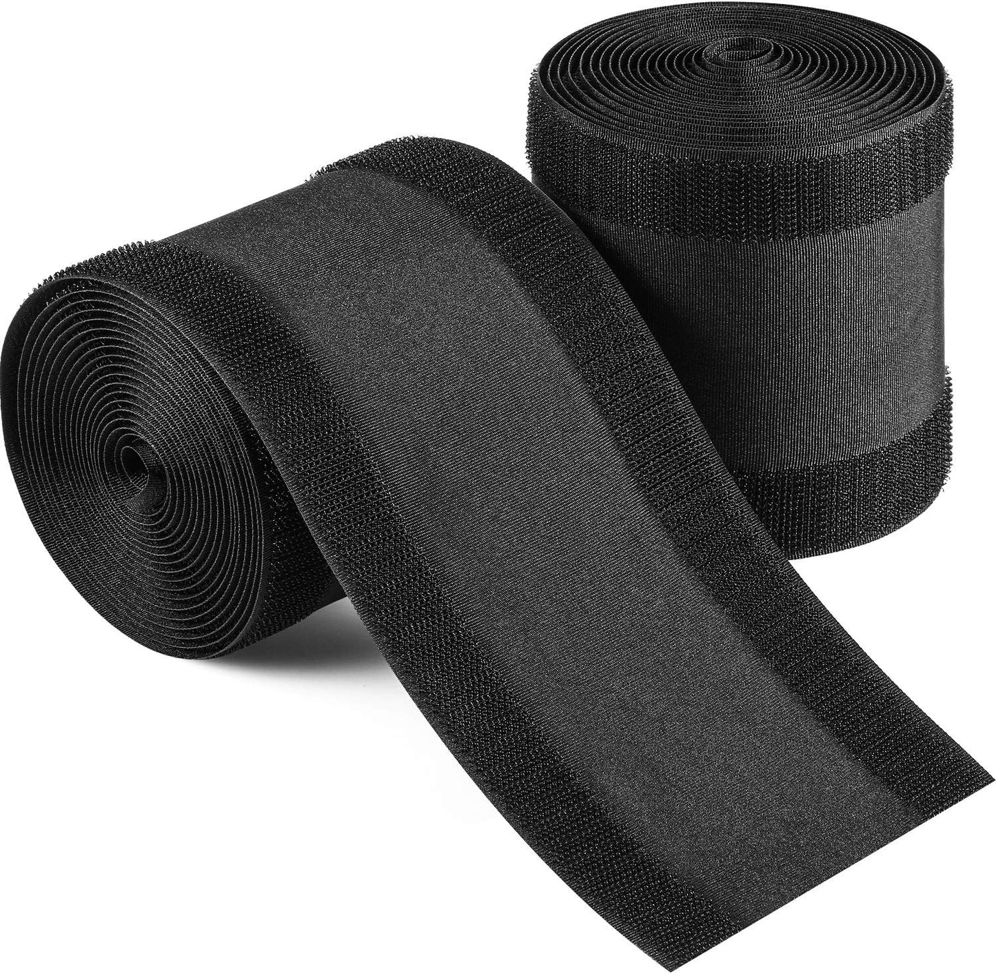 WILLBOND Carpet Cord Cover Cable Grip Floor Cover Cable Protector Management Only for Commercial Office Carpet(Black,19.69 ft)