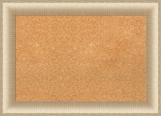 Amanti Art Natural Cork Board for Wall, 21x29 Vision Board with Gold Frame, Medium Corkboard Office Decor for Home Organization, Casual Corkboard Pinboard to Display Items for Home Organization in