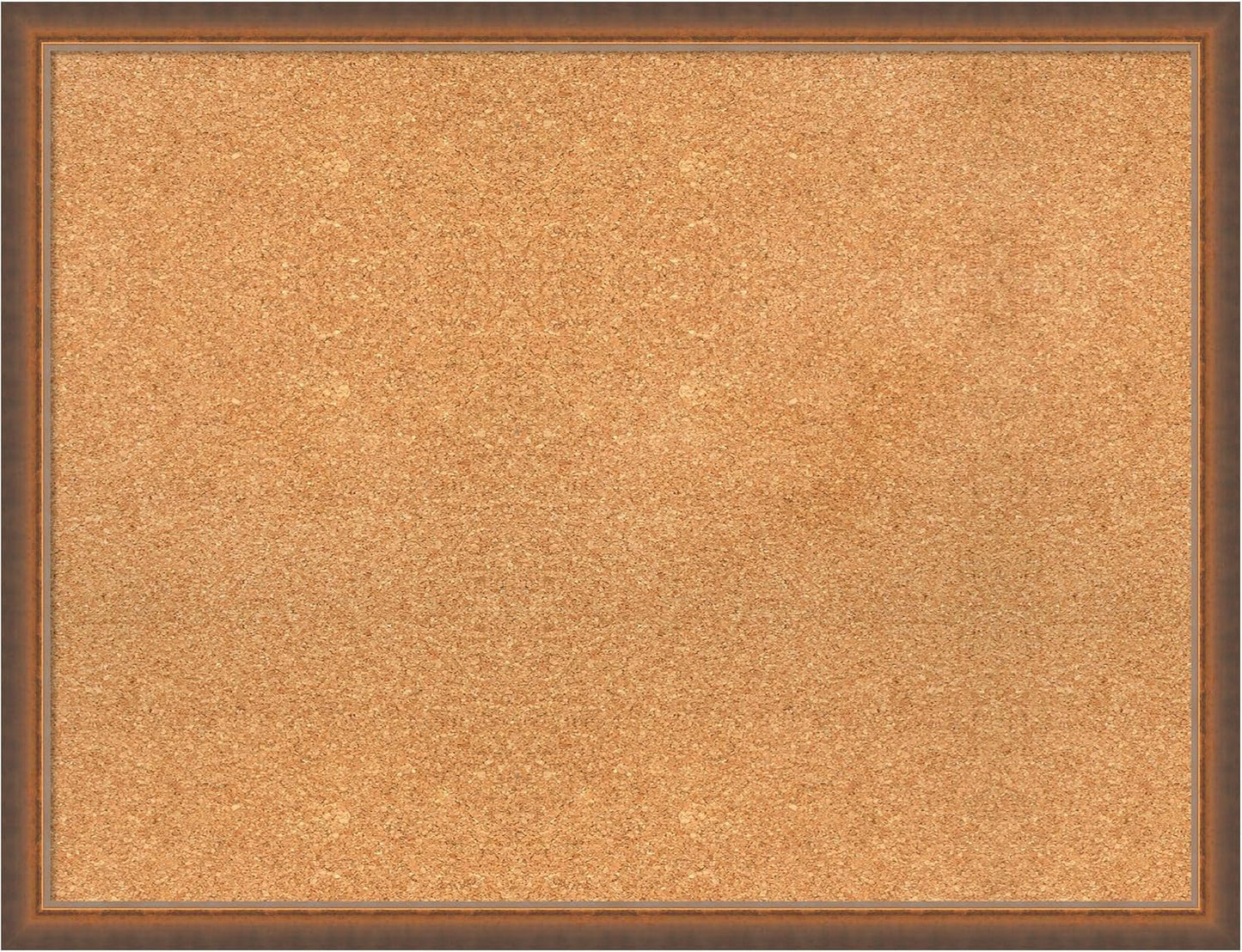 Amanti Art Natural Cork Board for Wall, 26x34 Vision Board with Bronze Frame, Large Corkboard Office Decor for Home Organization, Modern Corkboard Pinboard to Display Items for Home Organization in