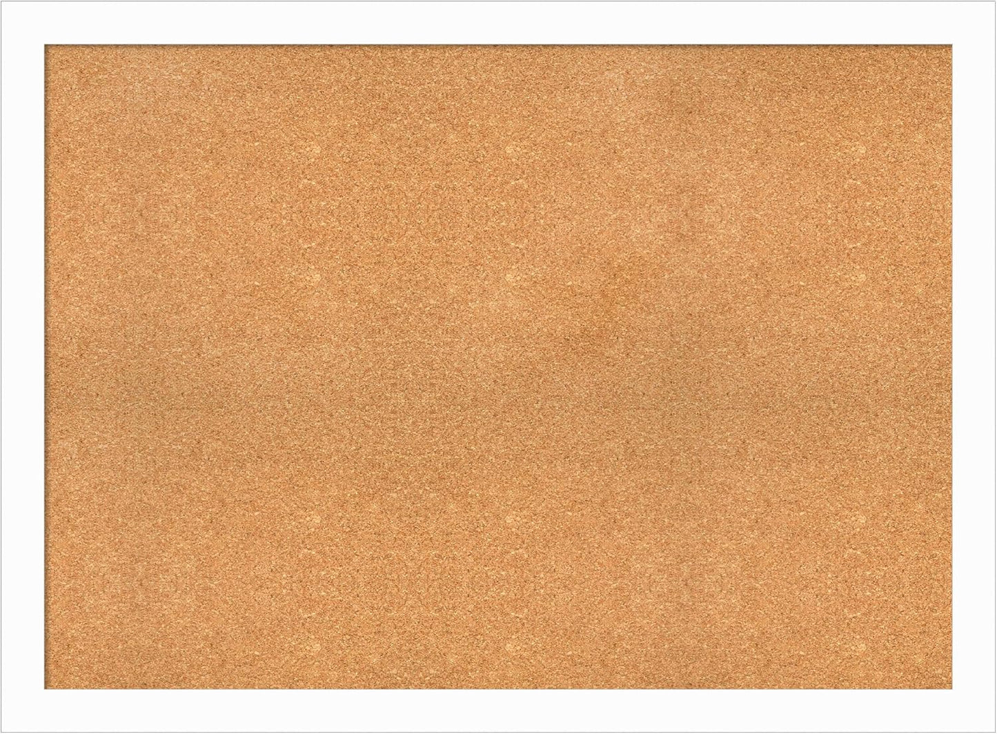 Amanti Art Natural Cork Board for Wall, 33x45 Vision Board with White Frame, Oversize Corkboard Office Decor for Home Organization, Casual Corkboard Pinboard to Display Items for Home Organization in