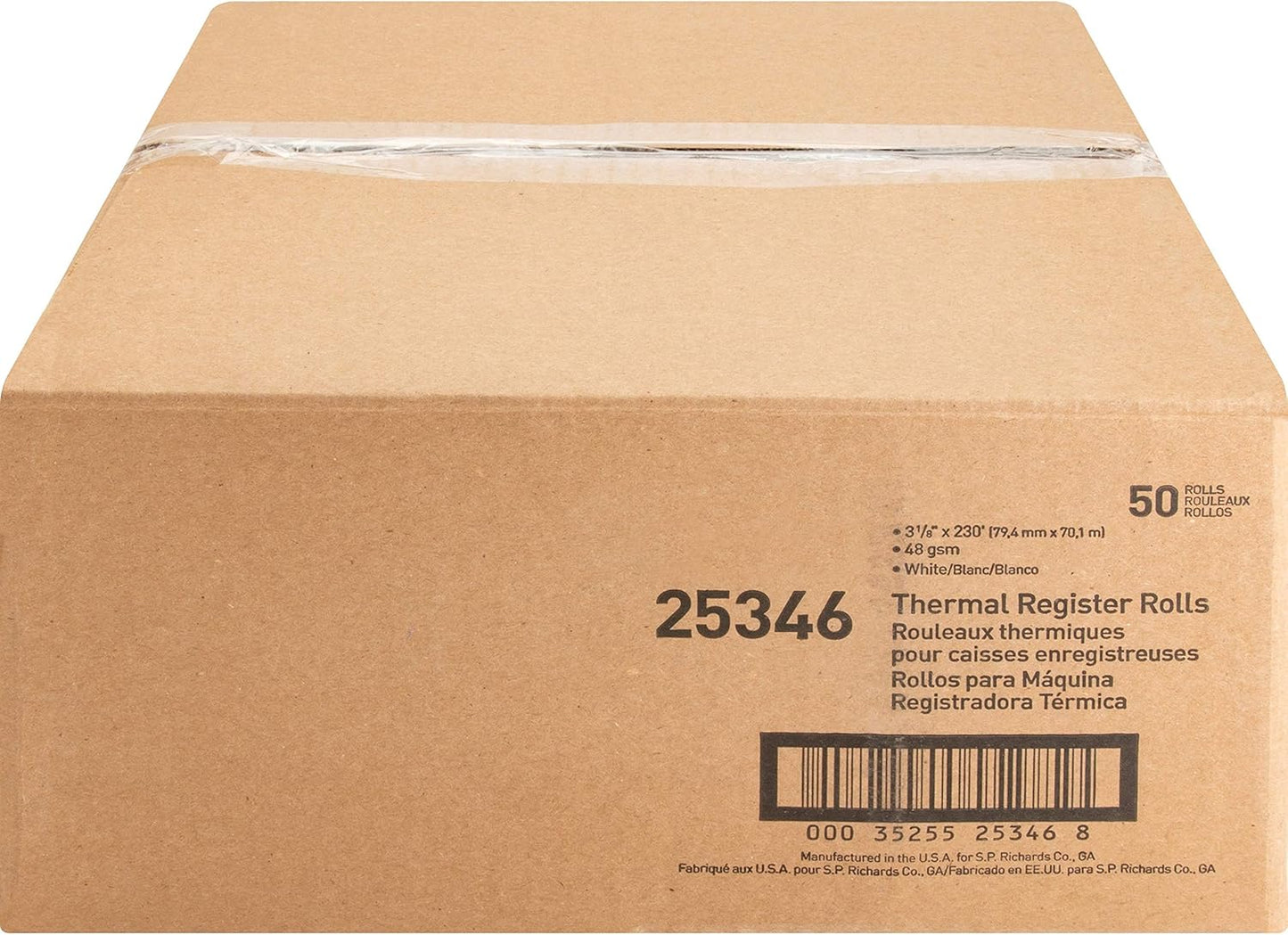 Business Source Thermal Receipt Paper Rolls - Premium Quality 3 1/8" x 230 ft Thermal Paper with 7/16" Core - Crystal Clear Print Technology