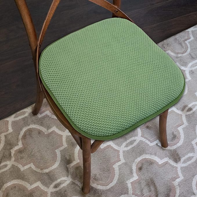 2 Pack Memory Foam Honeycomb Nonslip Back 16" x 16" Chair/Seat Cushion Pad - Image 5