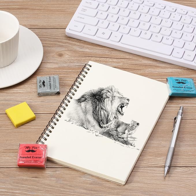 Mr. Pen- Kneaded Erasers, 1.4"x1.37", 32 Pack, Colorful | Soft Moldable Art - Image 7