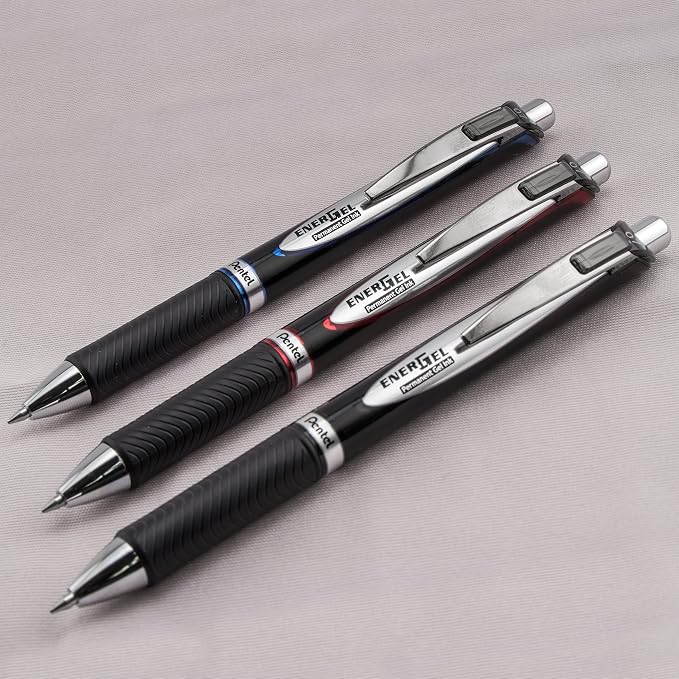 Pentel EnerGel Pro Permanent Gel Ink Pen, Medium Point, 2 Pack - Image 6