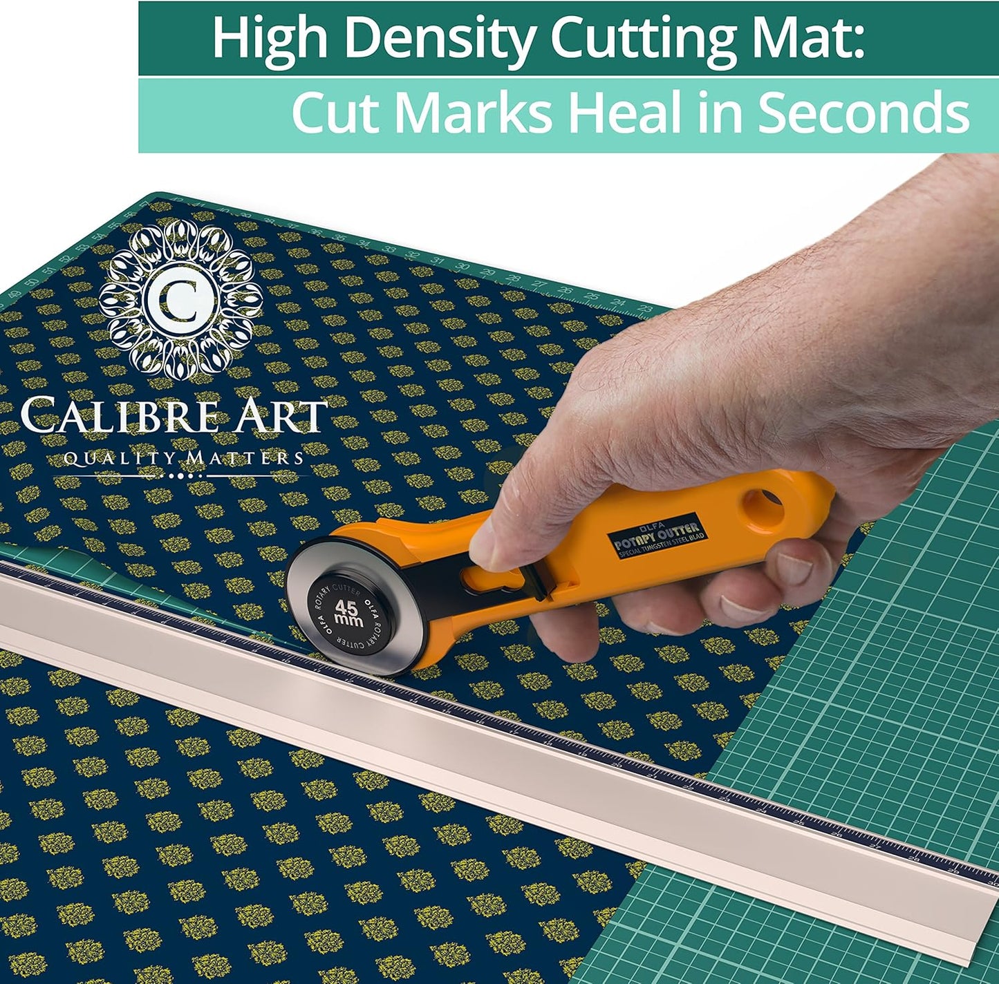 Self Healing Rotary Cutting Mat, Full 24x36, Best for Quilting Sewing | Warp-Proof & Odorless (Not From China)